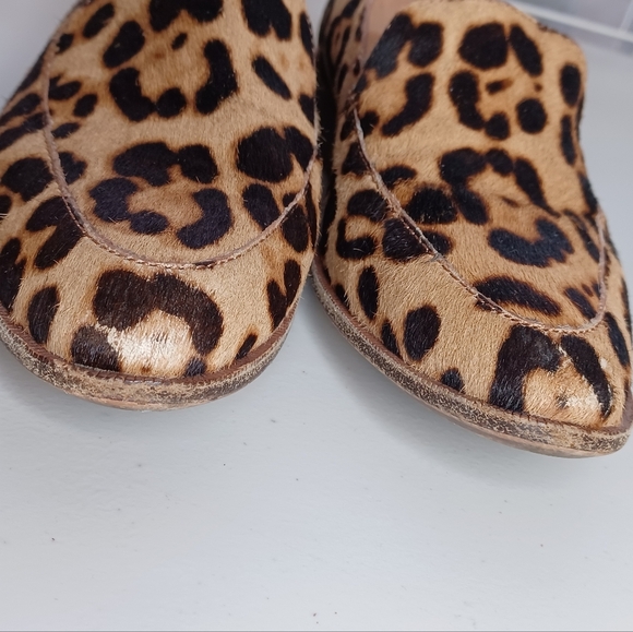 Madewell The Frances Leopard Print Calf Hair Sz 6 1/2” Loafers - Picture 11 of 14